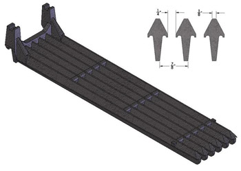 Standard Cast Straight Grate for ACB Char Broiler