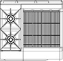 Challenger XL 36 inch with 2 burners and Charbroiler Right