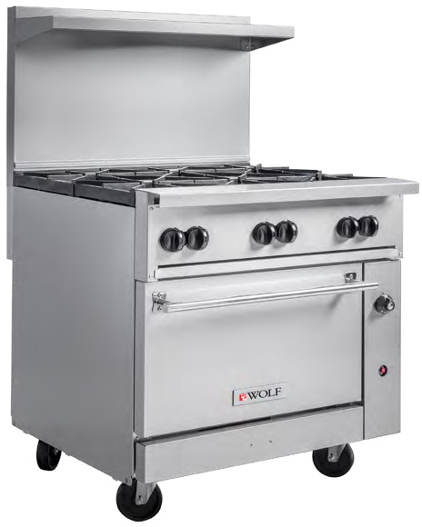 New 36 Range 12 Griddle 4 Burners 1 Full Oven Stove Salamander Top  Natural Gas Free Shipping